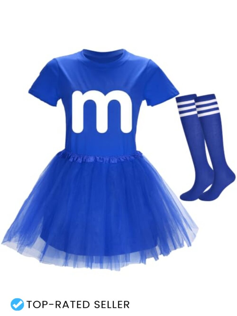 Halloween Costume Set Women Tee Tutu Skirt Striped Socks Group Cosplay